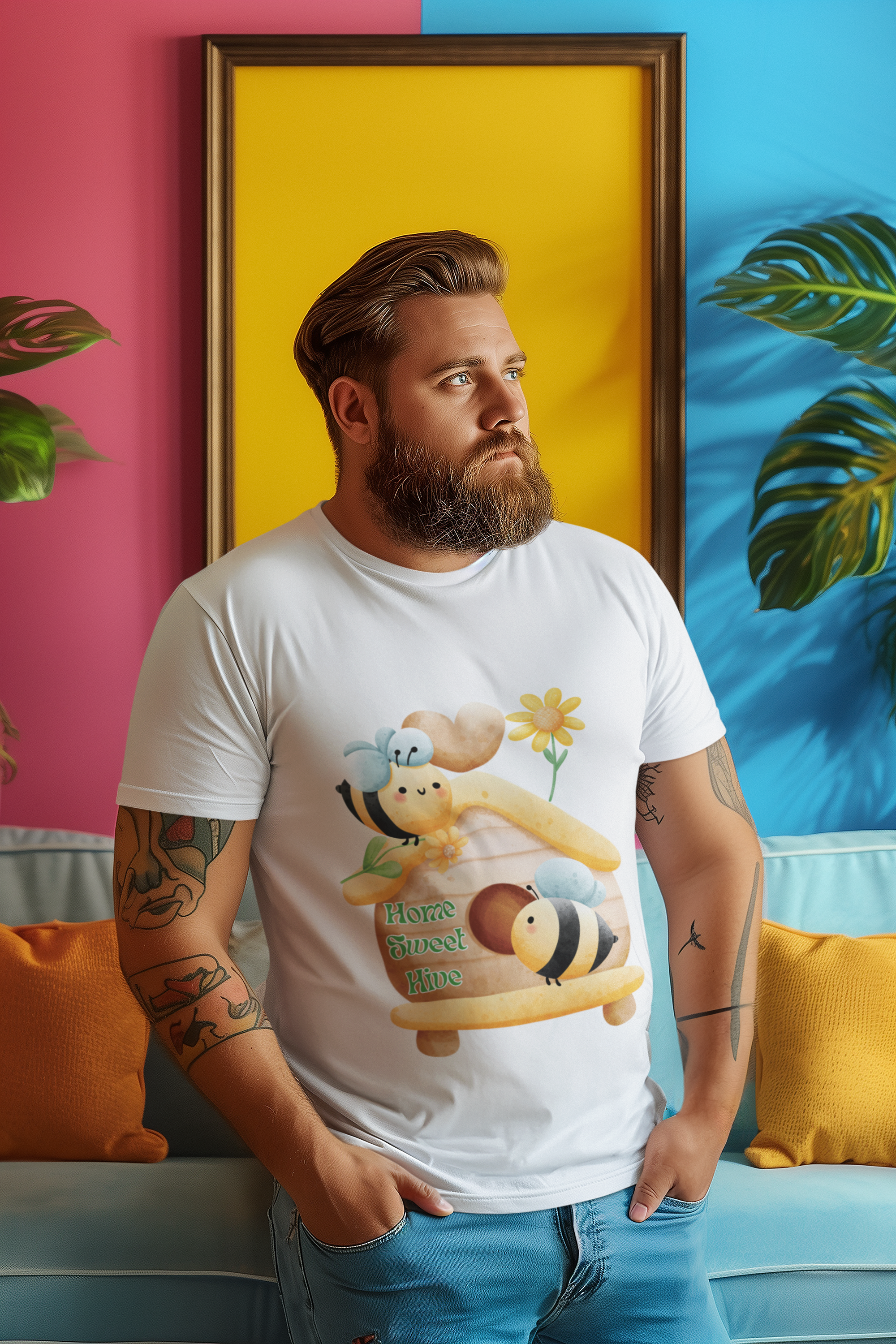 Home Sweet Hive- Unisex Premium t-shirt